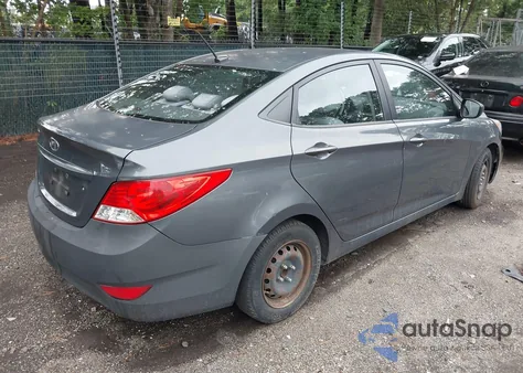 2012 Hyundai Accent Gls из США, поврежденный, VIN KMHCT4AE5CU189520